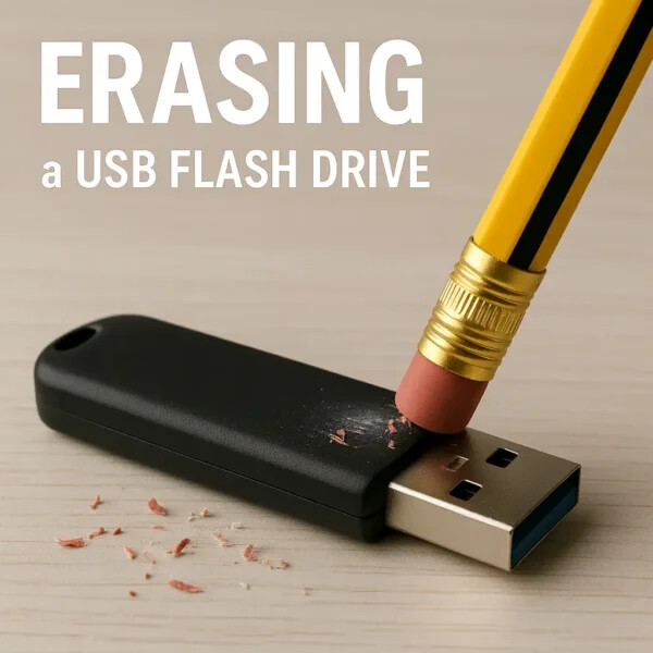 erasing a USB flash drive erasing a flash drive