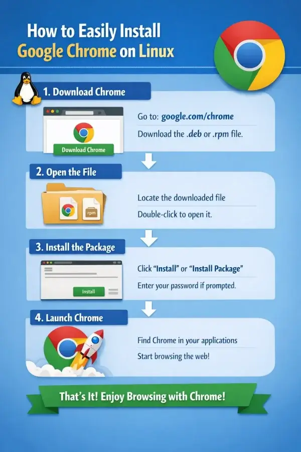 How to install Google Chrome on Linux including Ubuntu, Fedora, CentOS, and Arch