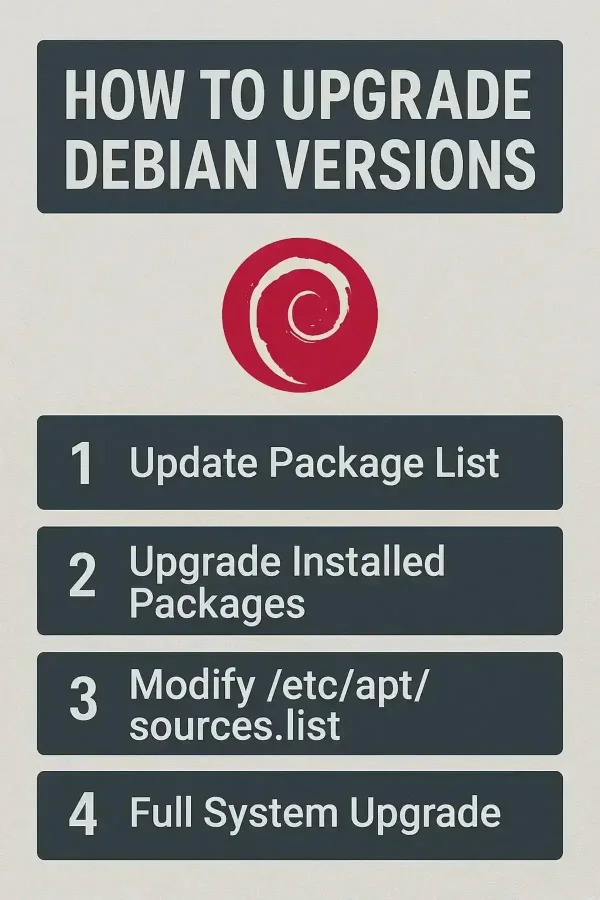 upgrade debian versions