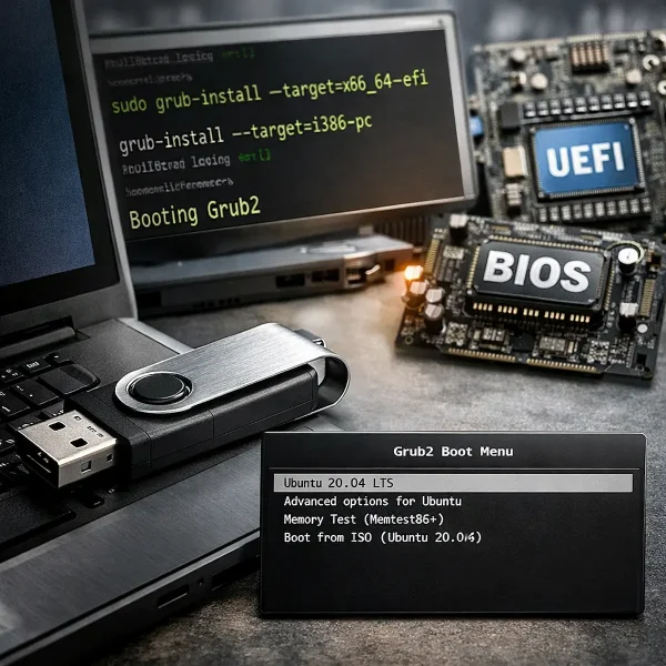 install grub2 on usb