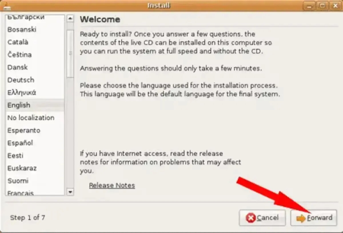install menu
