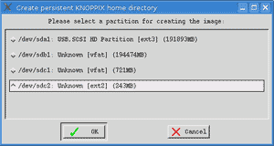 Knoppix Persistent USB