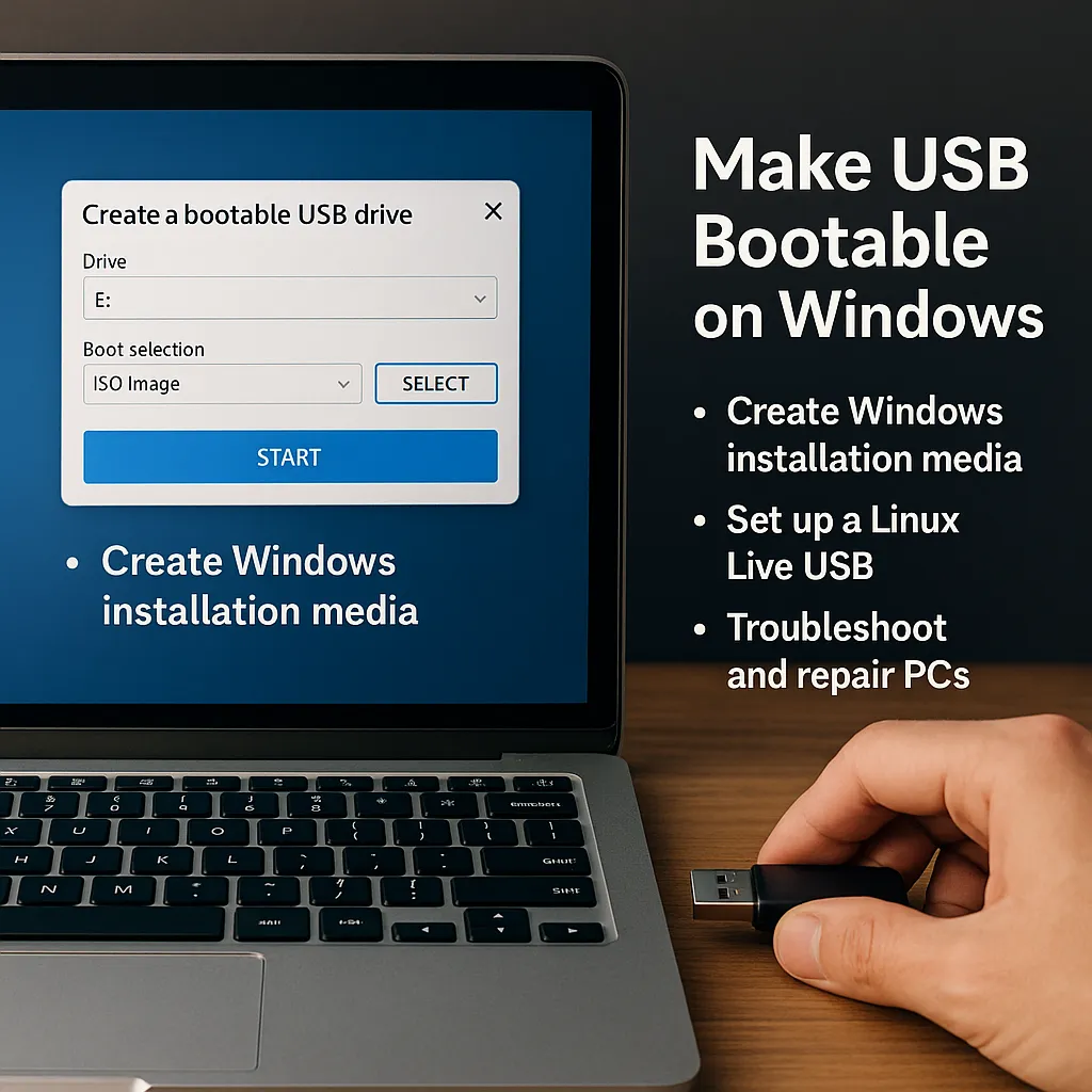Make USB Bootable (Windows)