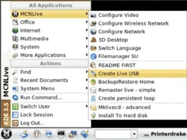 navigate to mcnlive create live usb