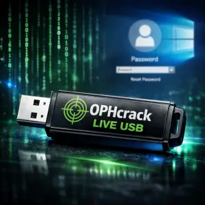 ophcrack live bootable usb