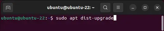 sudo apt dist-upgrade