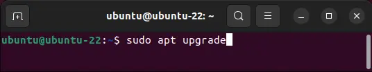 Upgrading Linux Packages: Ubuntu uses sudo apt upgrade