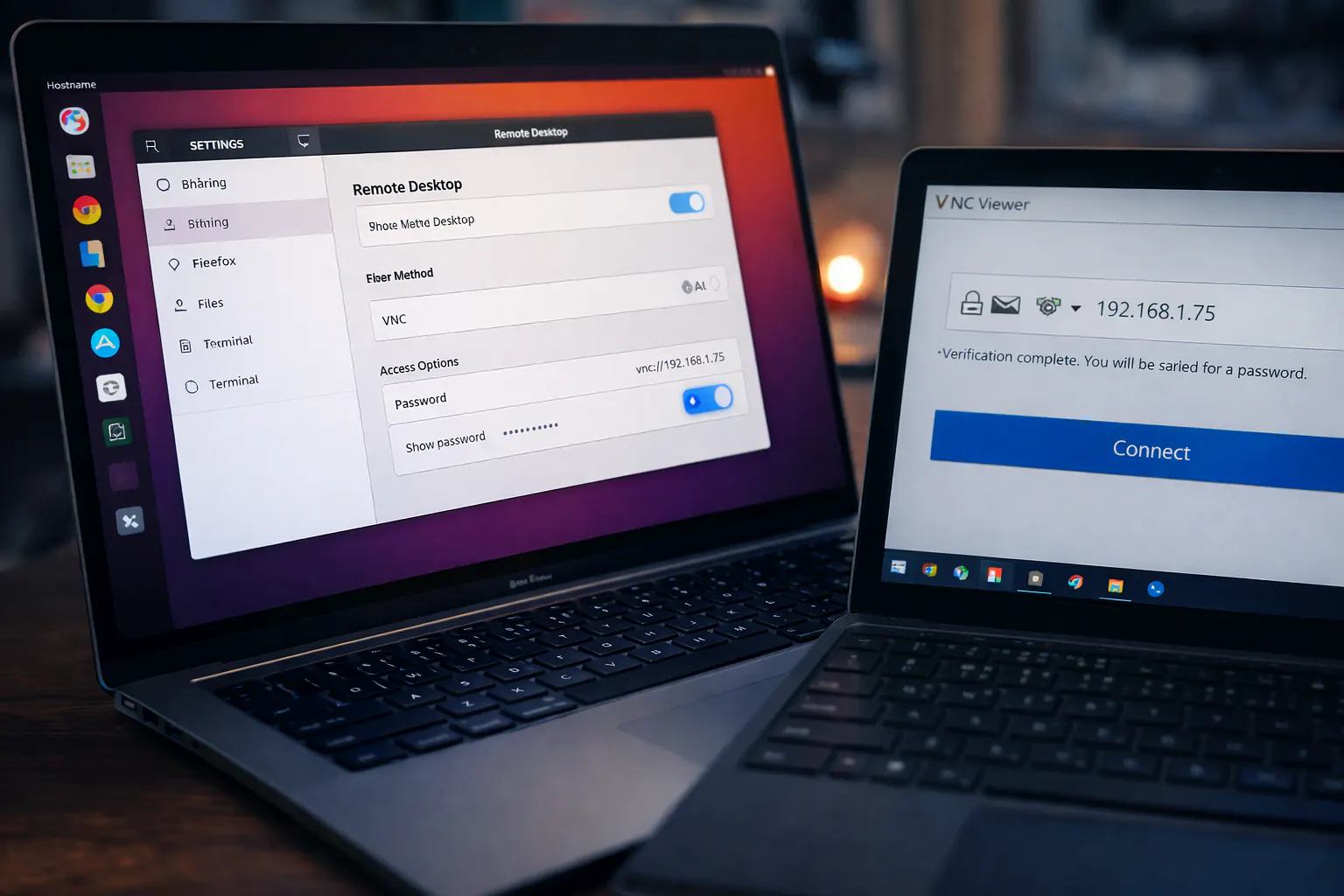 Ubuntu Remote Desktop Access Screen Sharing
