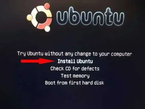 Ubuntu 8.04 Boot Menu