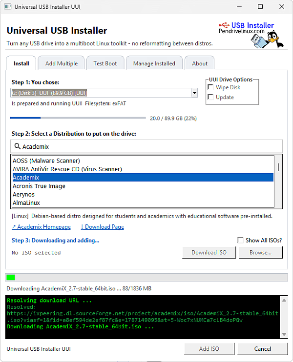 Universal USB Installer (UUI) Python UUI Py - Universal USB Installer