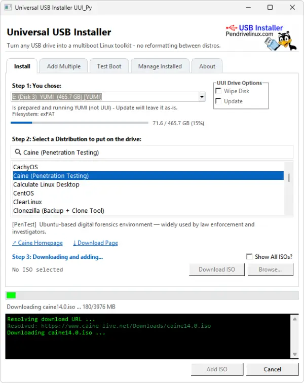 Universal USB Installer (UUI) Python UUI Py - Universal USB Installer