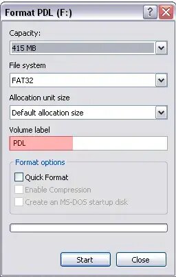 Floppy Boot USB - volume label