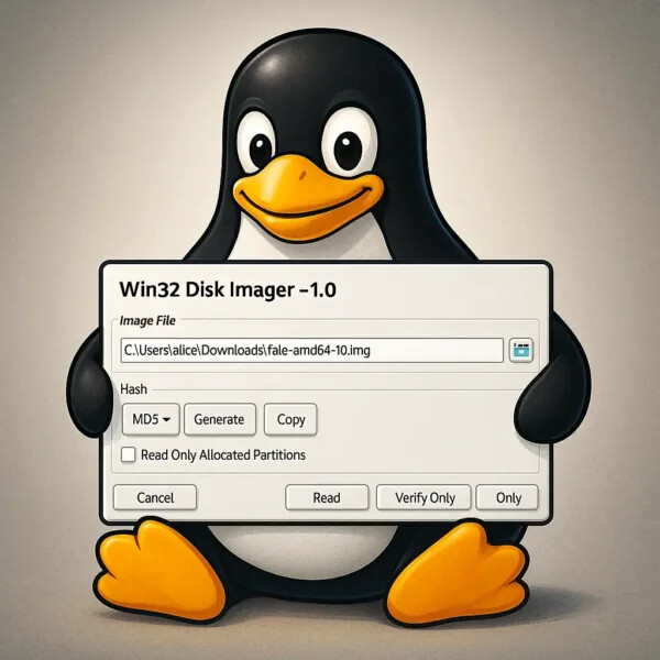 win32 disk imager - image iso to usb